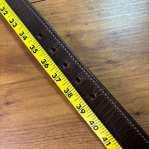 A Better Belt USA Mens 36 Brown Thick Sturdy Gun Belt Hand Made in Texas, USA - Picture 7 of 7